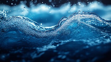 水波蓝色背景