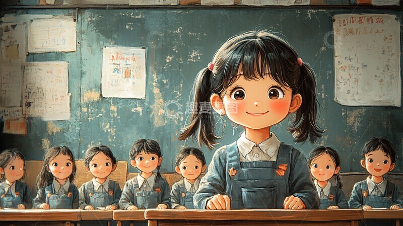 高清大图下载【趣麦麦图】快乐儿童卡通教室