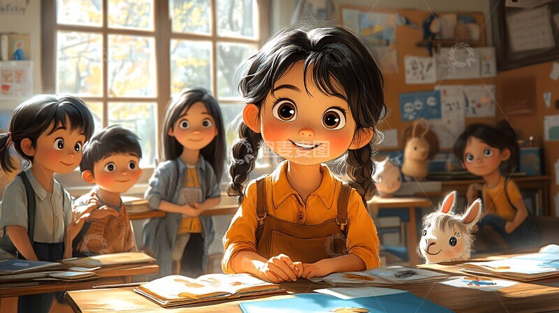 高清大图下载【趣麦麦图】友情的纽带与心灵邮局2