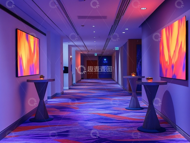 高清大图下载【趣麦麦图】豪华电影院通道