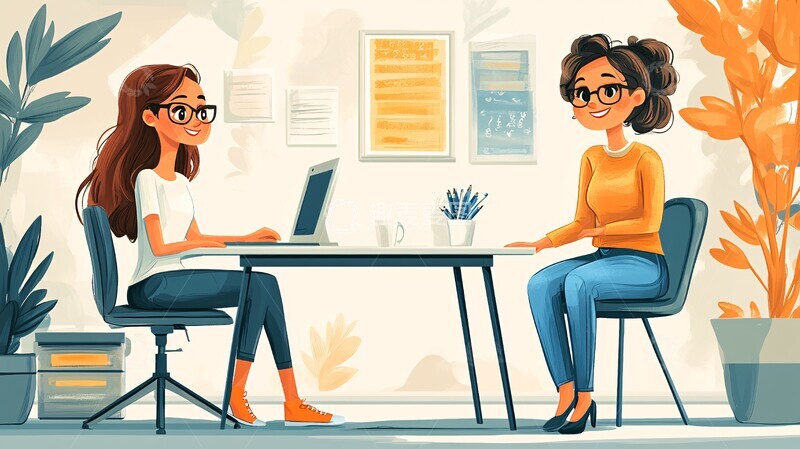 高清大图下载【趣麦麦图】学生听歌学英语