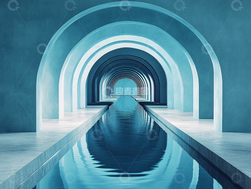 高清大图下载【趣麦麦图】超现实的游泳池