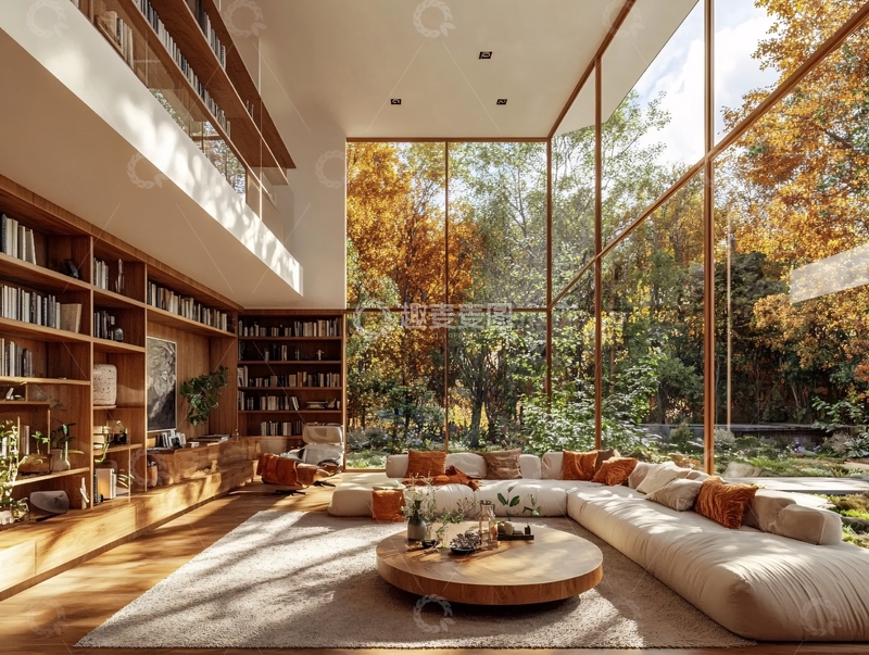 高清大图下载【趣麦麦图】森林会客厅1