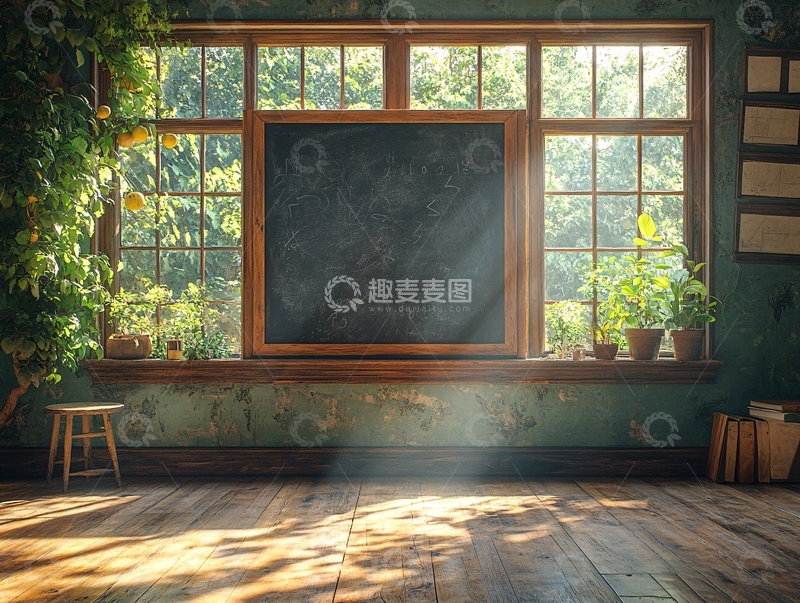 高清大图下载【趣麦麦图】怀旧小学教室1
