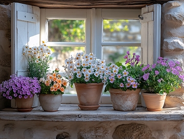 窗台的花盆