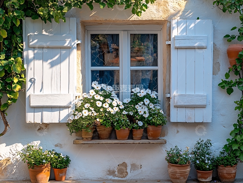 高清大图下载【趣麦麦图】木香花窗户