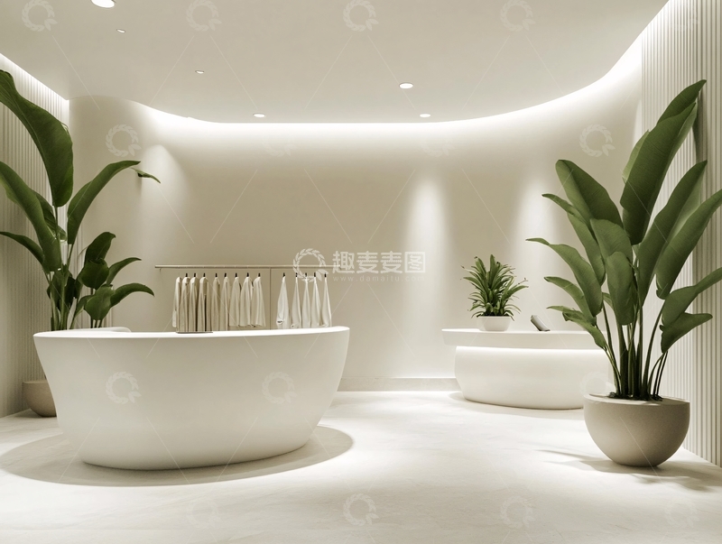 高清大图下载【趣麦麦图】美容前台效果图1