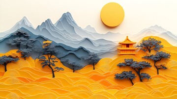 邮筒与小屋邮筒小屋黄色2