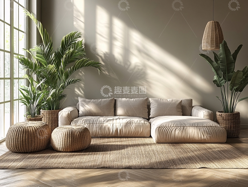 高清大图下载【趣麦麦图】全竹客厅4