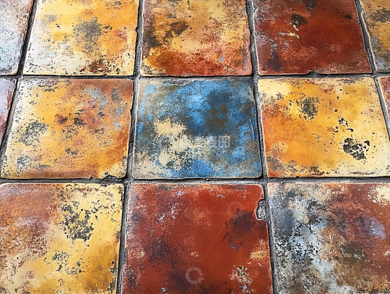 高清大图下载【趣麦麦图】彩色地砖