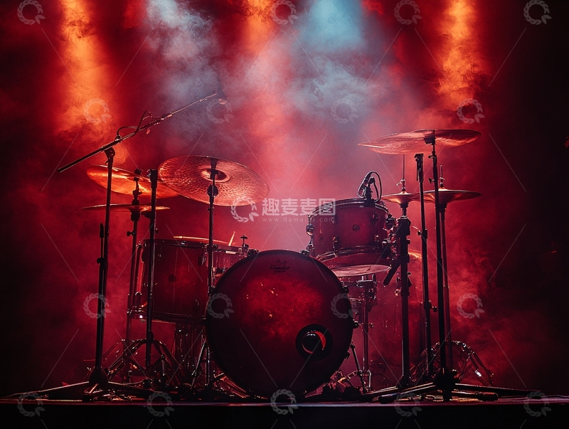 高清大图下载【趣麦麦图】红色的鼓