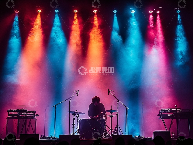 高清大图下载【趣麦麦图】灯光演唱会