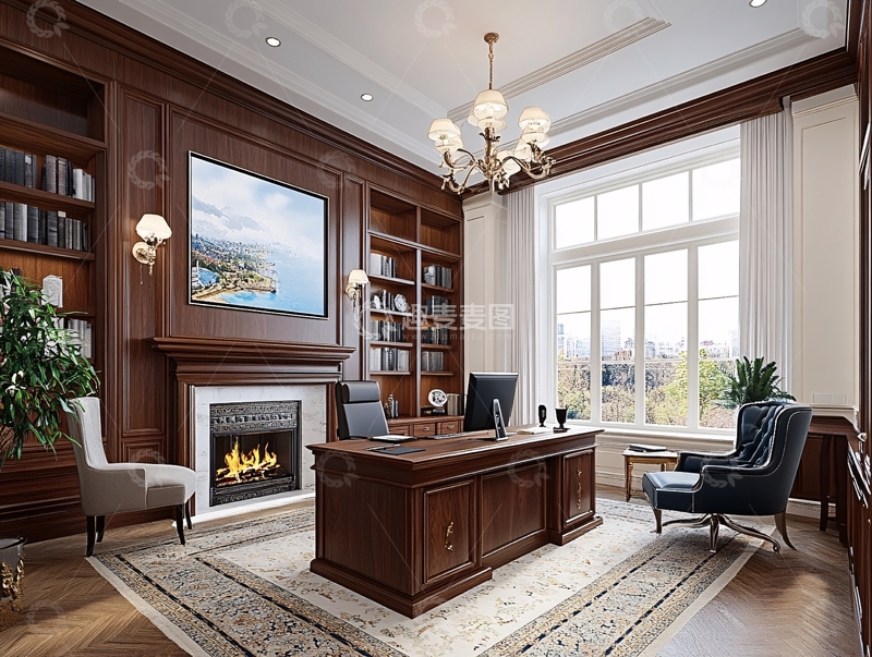 高清大图下载【趣麦麦图】董事长室1