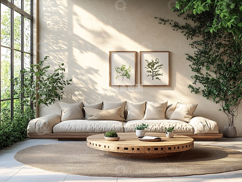 高清大图下载【趣麦麦图】全竹客厅5