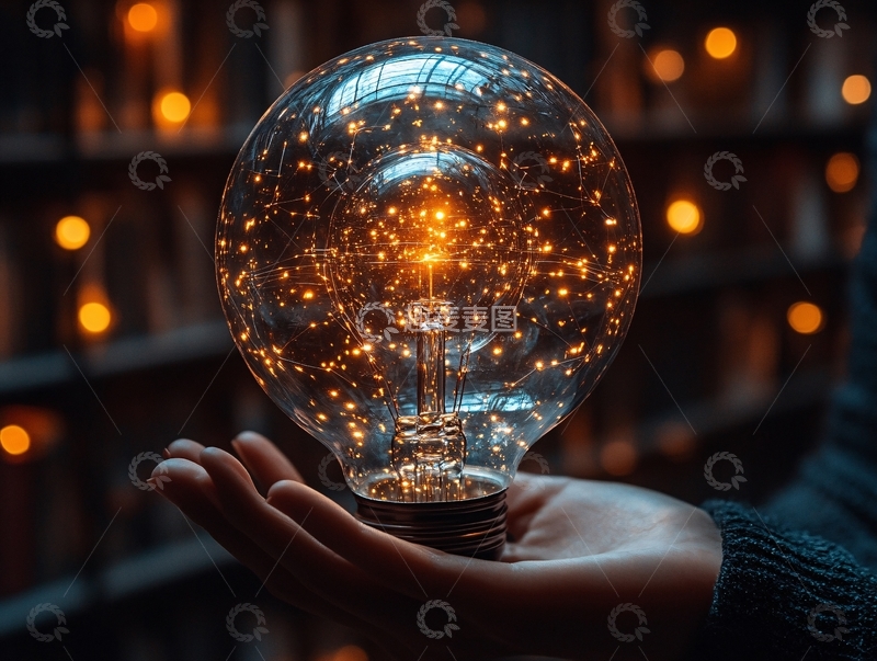 高清大图下载【趣麦麦图】灯泡创意场景图6