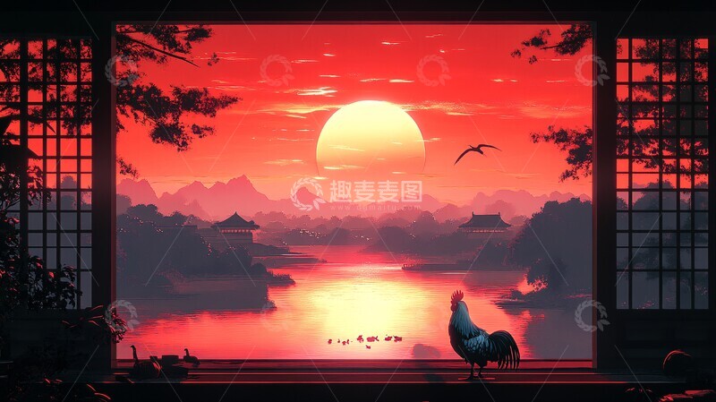 高清大图下载【趣麦麦图】晨曦中的宫廷生活