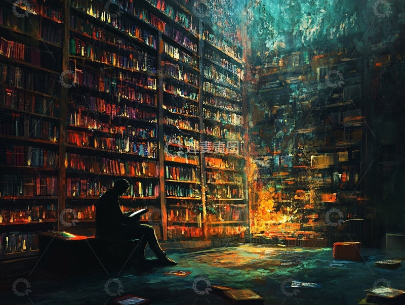 高清大图下载【趣麦麦图】-书的海洋4