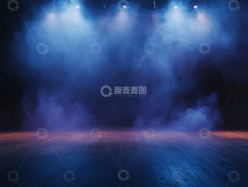 高清大图下载【趣麦麦图】霓虹灯下的路面