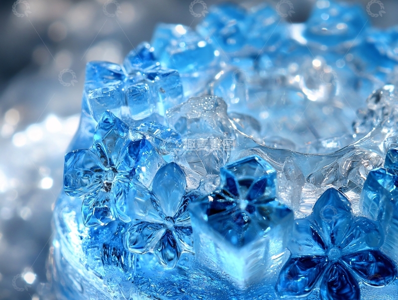 高清大图下载【趣麦麦图】蓝色梦幻冰雪婚礼