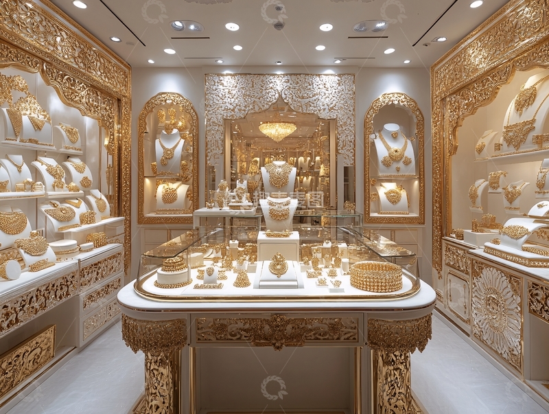 高清大图下载【趣麦麦图】金器店装潢1