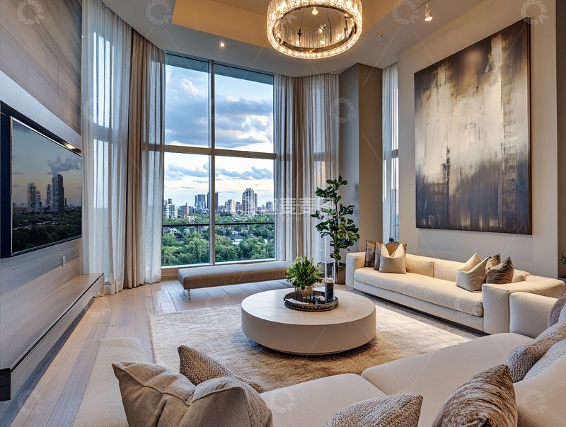 高清大图下载【趣麦麦图】高楼休闲区13