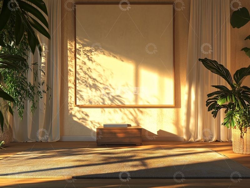 高清大图下载【趣麦麦图】阳光照进室内背景9