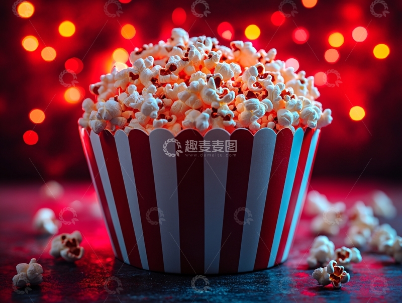 高清大图下载【趣麦麦图】电影院爆米花