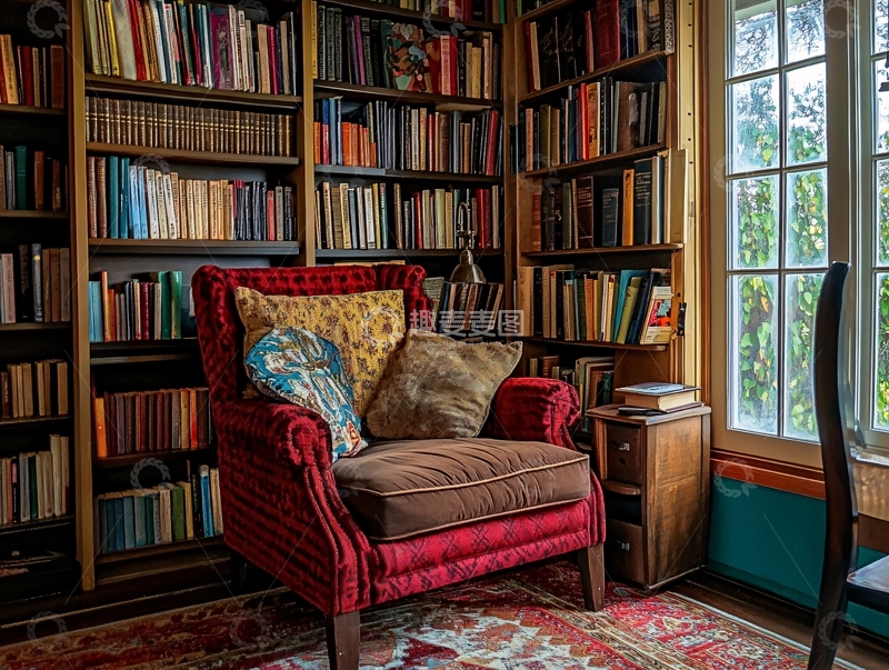 高清大图下载【趣麦麦图】家居图书馆6