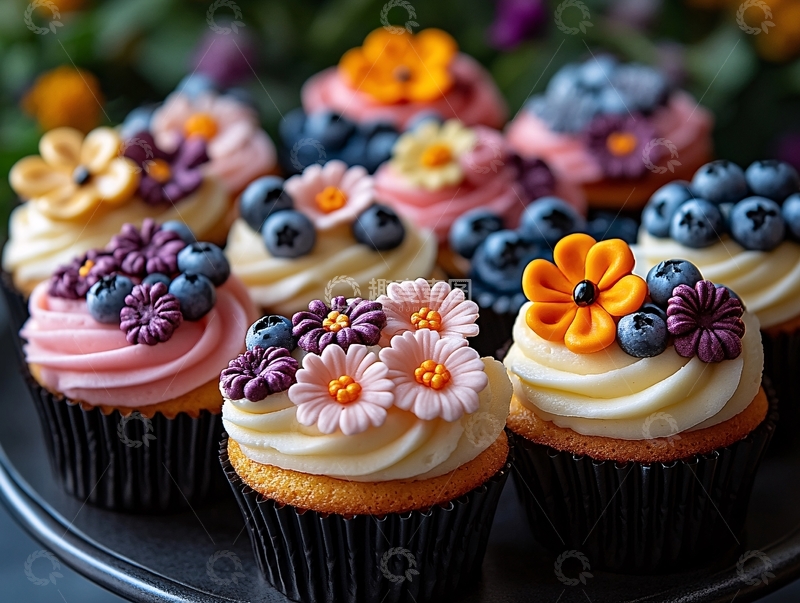 高清大图下载【趣麦麦图】纸杯蛋糕棚拍1