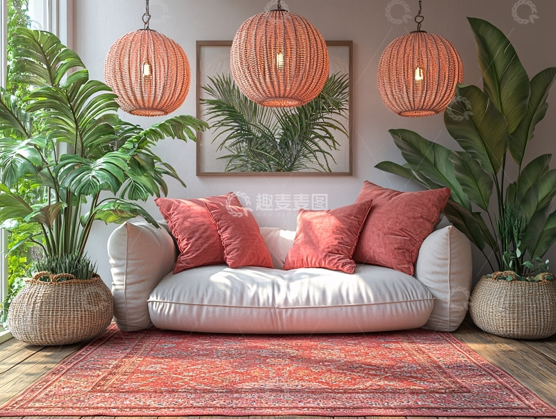 高清大图下载【趣麦麦图】热带室内设计3