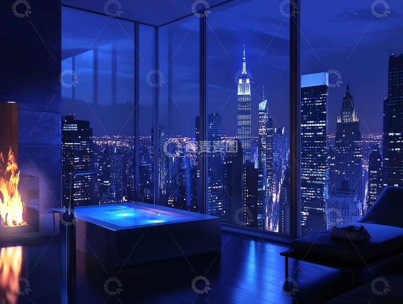 高清大图下载【趣麦麦图】室内夜景壁纸