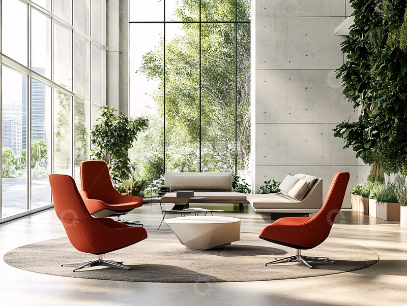 高清大图下载【趣麦麦图】写字楼休息处