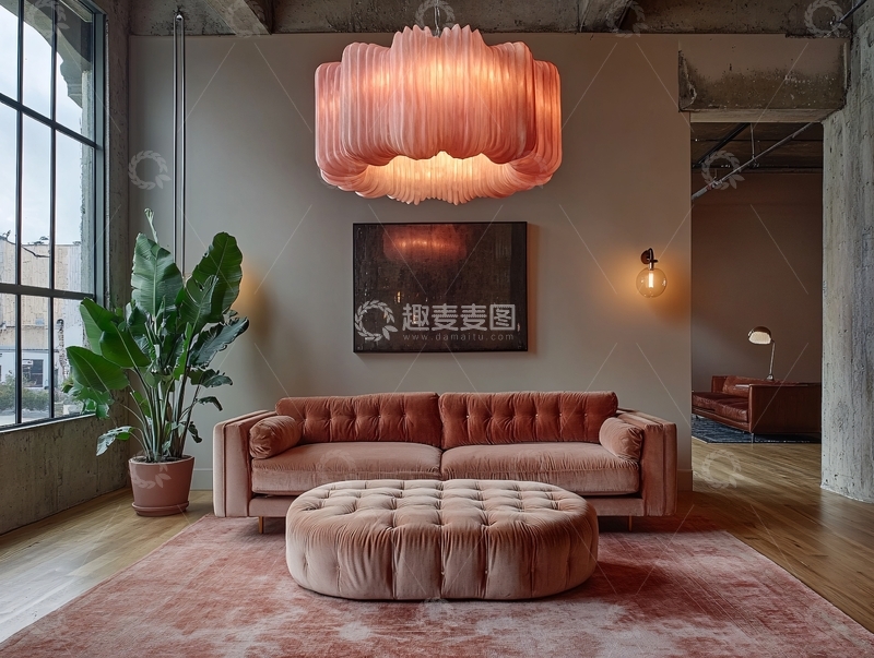 高清大图下载【趣麦麦图】红色客厅灵感2