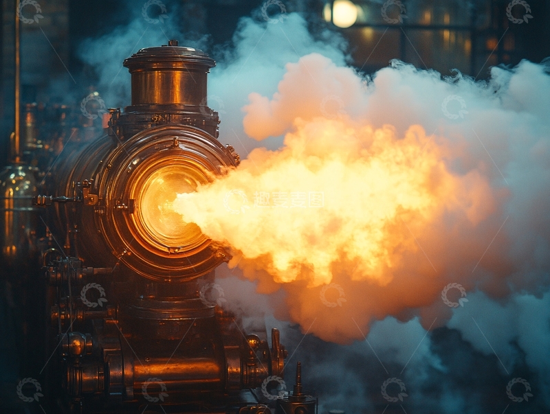 高清大图下载【趣麦麦图】工业蒸汽