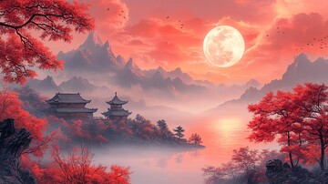 中秋明月图中秋明月节日