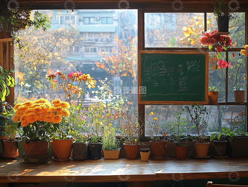 高清大图下载【趣麦麦图】文艺窗台