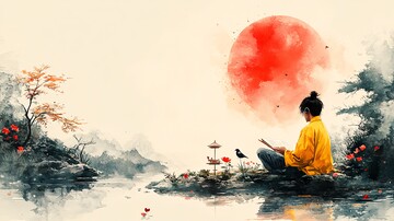 日本花园读书人1