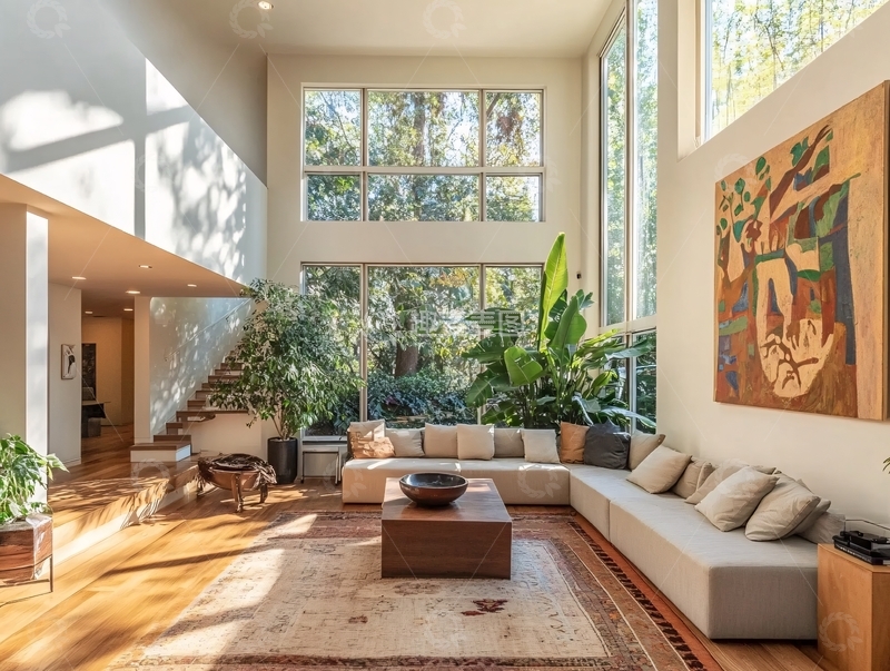 高清大图下载【趣麦麦图】全采光起居室1