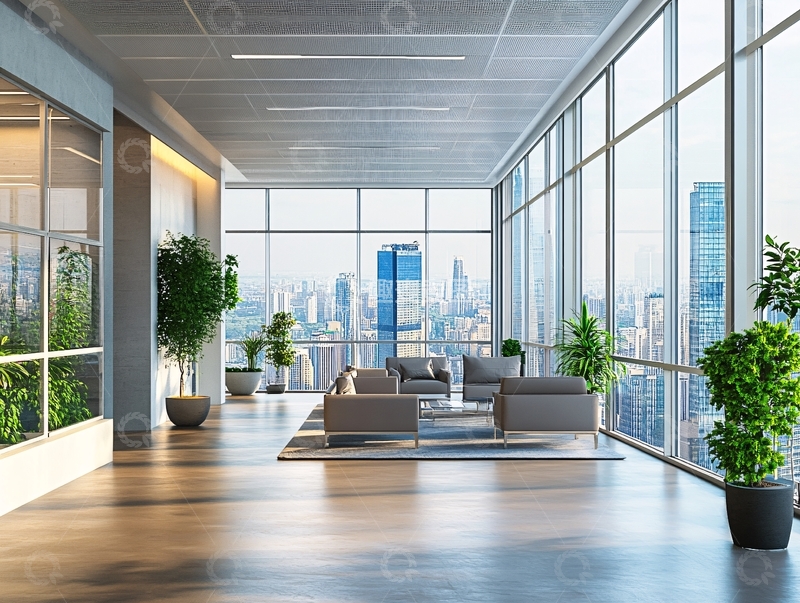 高清大图下载【趣麦麦图】高楼休闲区16