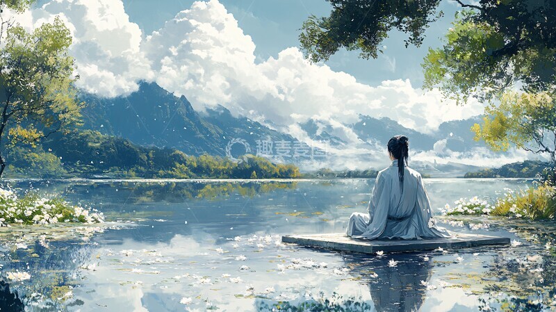 高清大图下载【趣麦麦图】古风春景图古风春景中国