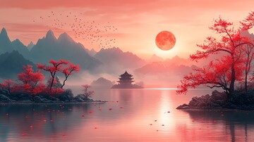 中秋明月图中秋明月节日3