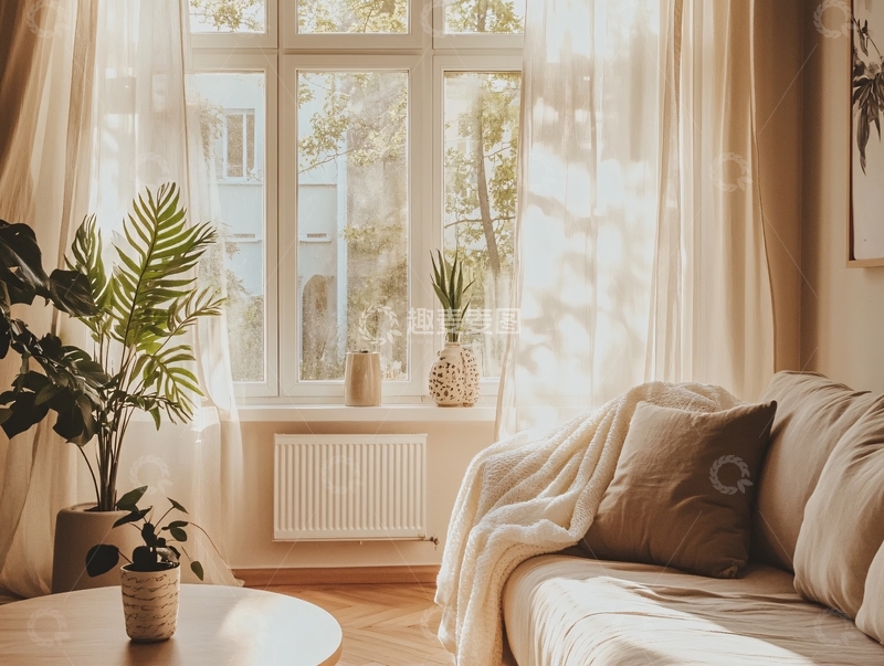高清大图下载【趣麦麦图】黄色室内暖光太阳光24