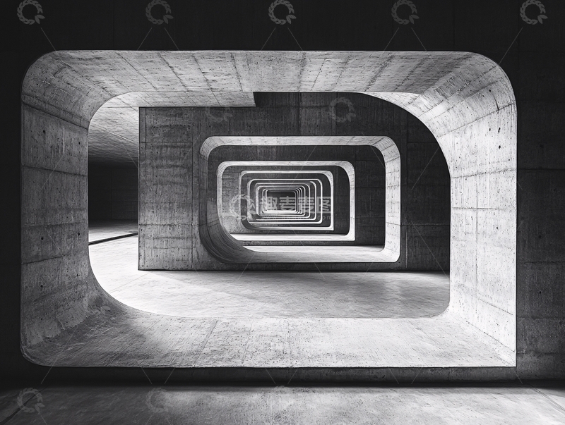 高清大图下载【趣麦麦图】混凝土隧道