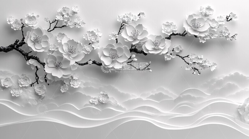 高清大图下载【趣麦麦图】墨韵纸刻双喜图1