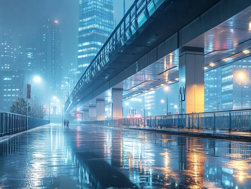 雨夜天桥1