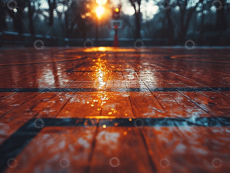 高清大图下载【趣麦麦图】雨后湿漉漉的地面