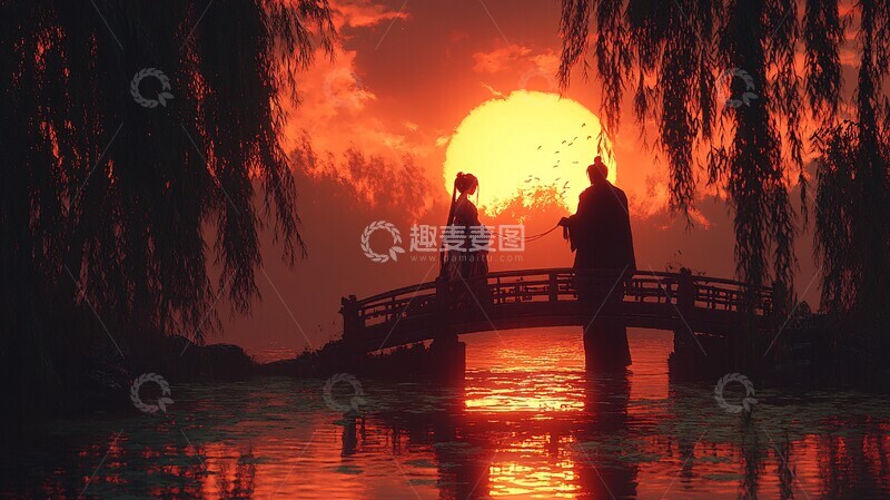 高清大图下载【趣麦麦图】红线束缚的莲池2