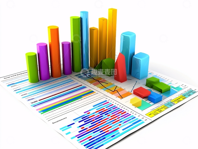 高清大图下载【趣麦麦图】立体图表图1