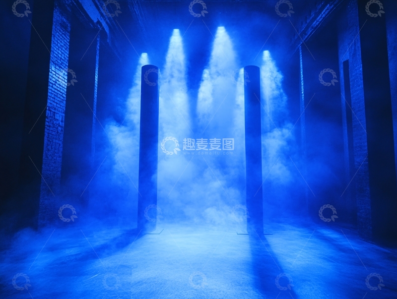 高清大图下载【趣麦麦图】烟雾密境舞台3