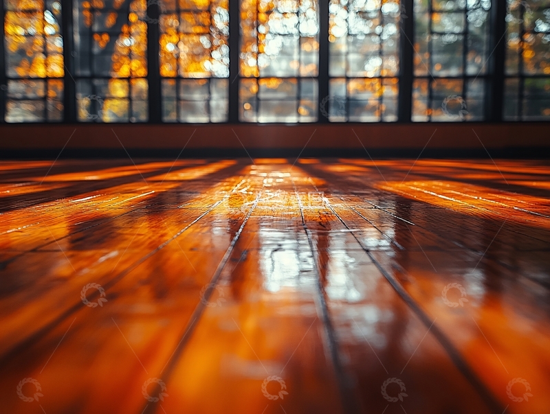 高清大图下载【趣麦麦图】光影洒射在地板上1